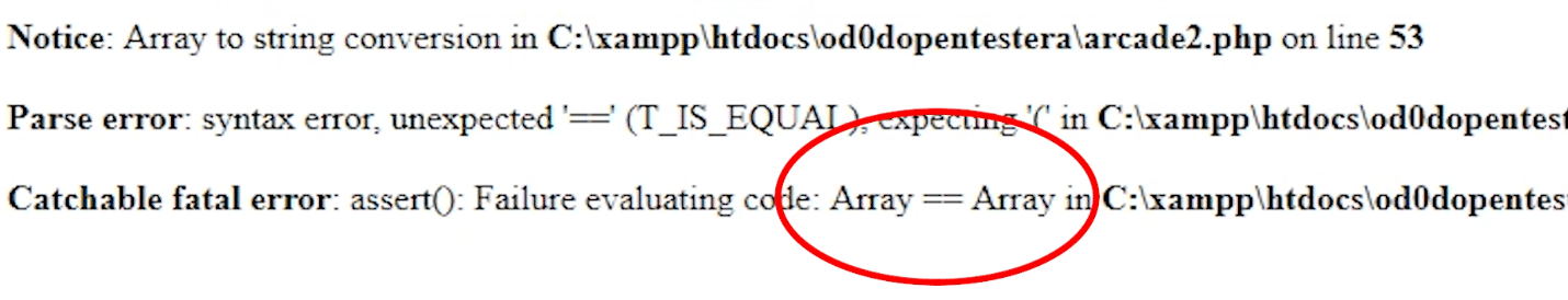 Syntax error
